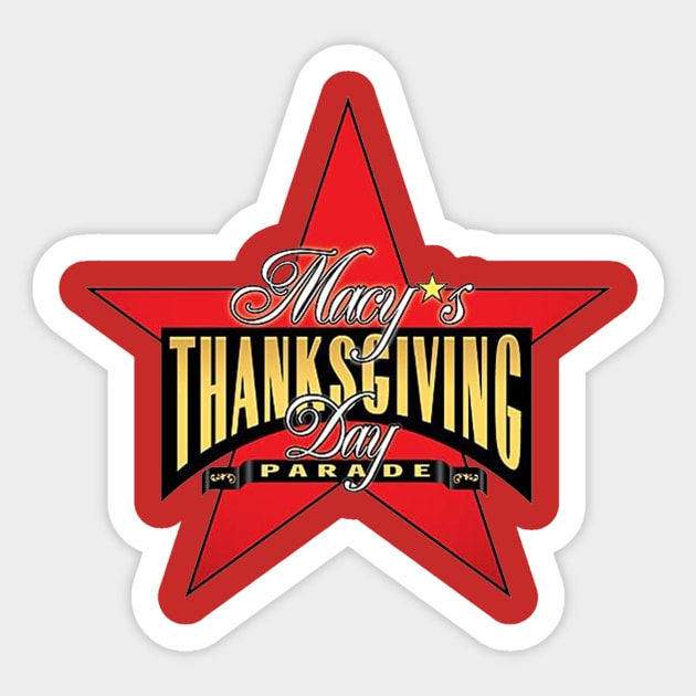 Parade To Celebrate Thanksgiving Day Sticker by MaybeYesMaybeNo Art.